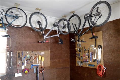 How To Hang Bike On Ceiling How to hang a bike from the ceiling - C.R.A.F.T.